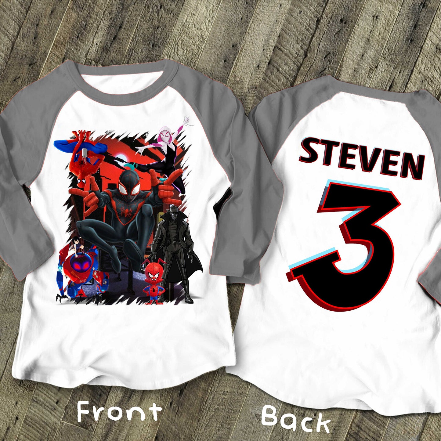 Spiderman Inspired Birthday T Shirt, Miles Morales theme Party, Gift Birthday Shirt, family tees Custom