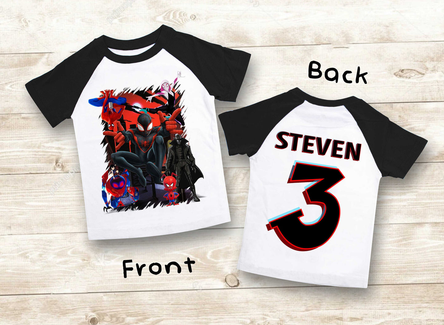 Spiderman Inspired Birthday T Shirt, Miles Morales theme Party, Gift Birthday Shirt, family tees Custom