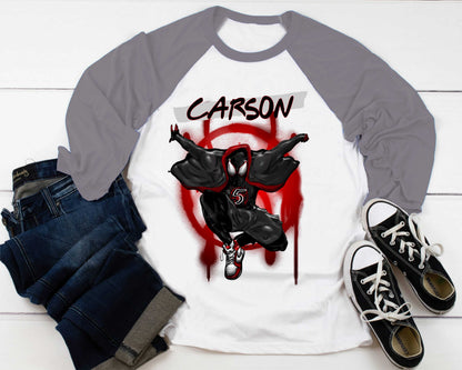 Spiderman Inspired Birthday T Shirt, Spidey & His friends theme Party, Gift Birthday Shirt, family tees Custom