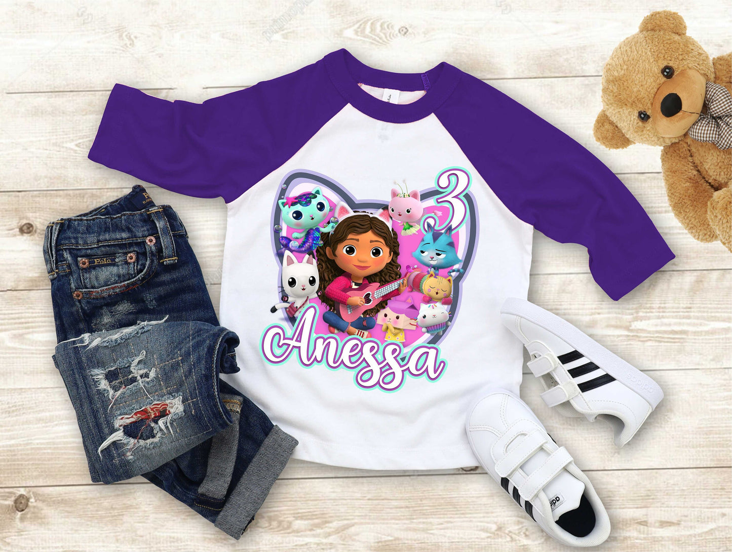 Dollhouse Birthday T Shirt, Gabby Theme Party Shirt , Gift Birthday Shirt, family tees Custom