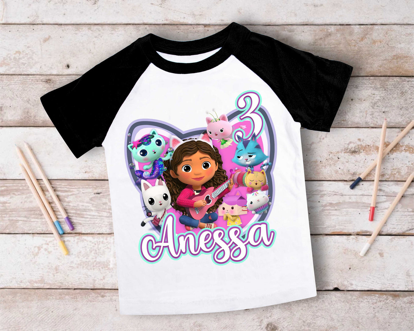 Dollhouse Birthday T Shirt, Gabby Theme Party Shirt , Gift Birthday Shirt, family tees Custom