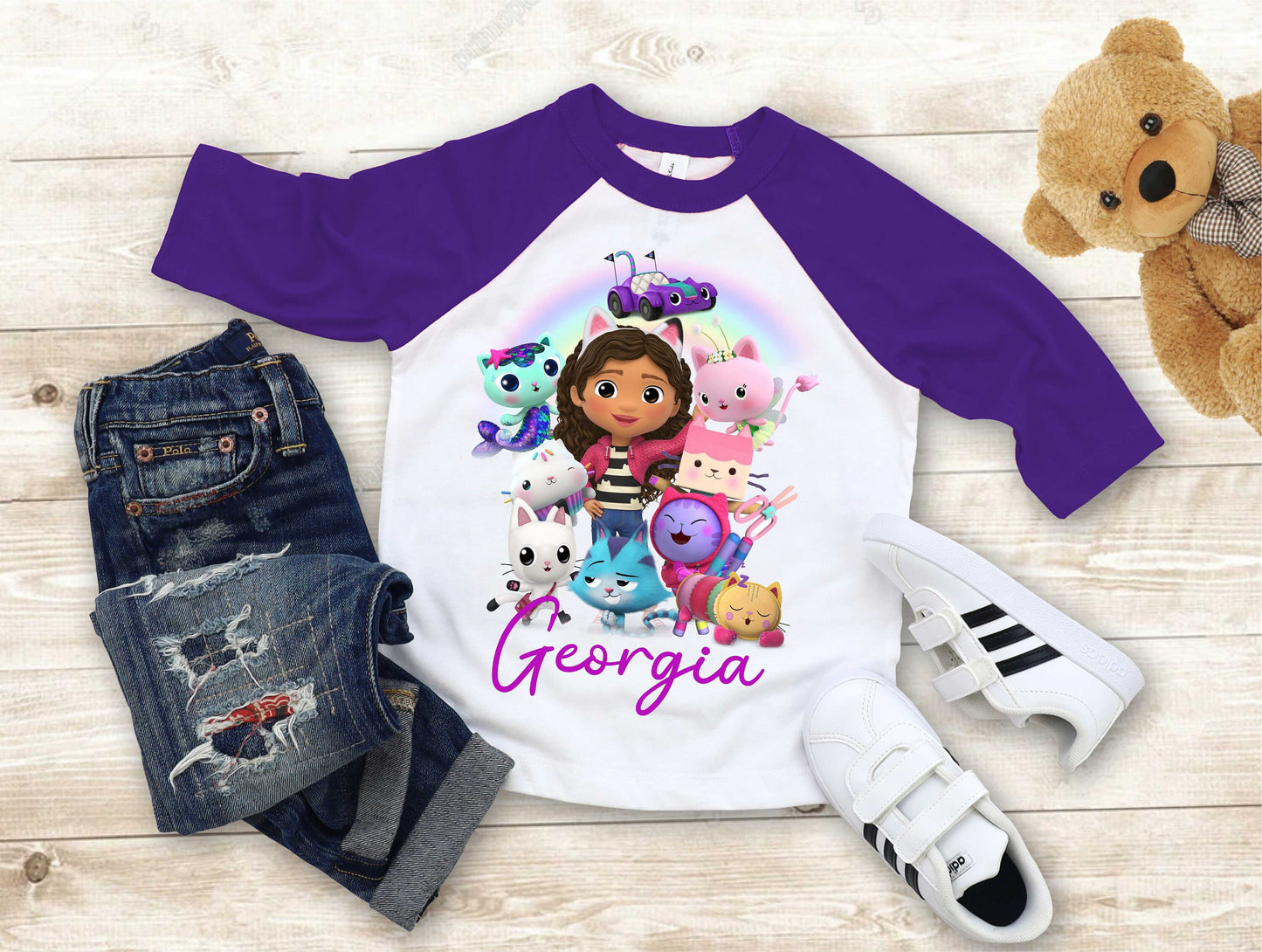 Dollhouse Birthday T Shirt, Gabby Theme Party Shirt , Gift Birthday Shirt, family tees Custom
