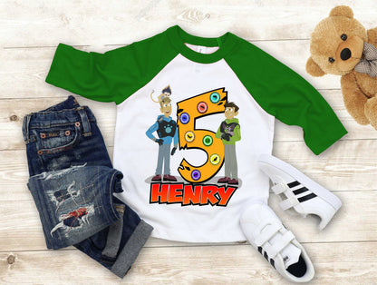 Wild Kratt Birthday T Shirt, Wild Kratts theme Party, Gift Birthday Shirt, family tees Custom