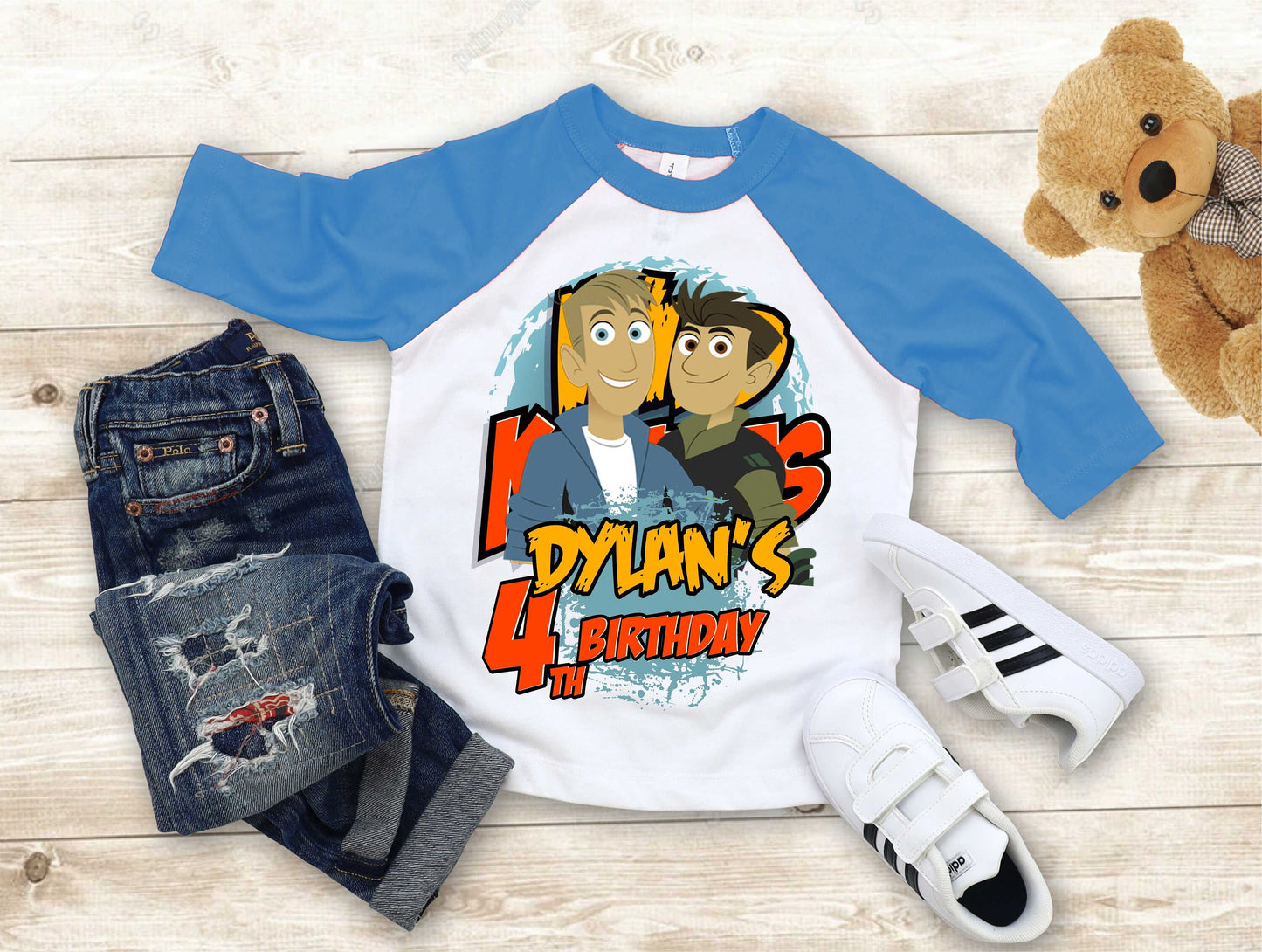 Wild Kratt Birthday T Shirt, Wild Kratts theme Party, Gift Birthday Shirt, family tees Custom