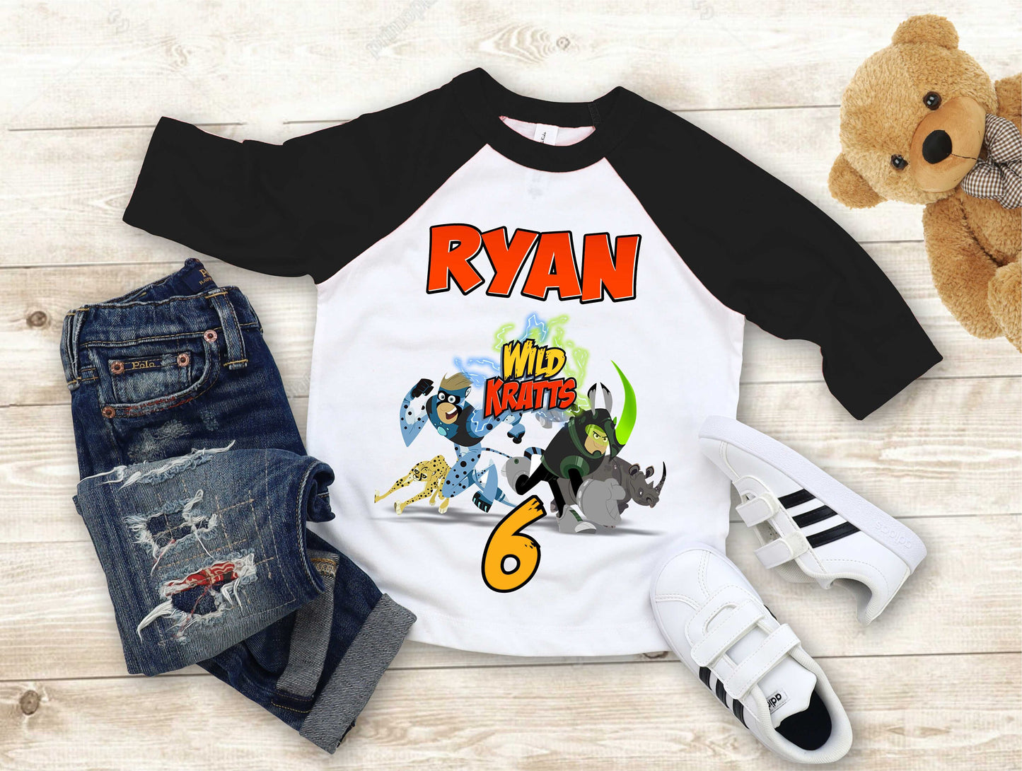 Wild Kratt Birthday T Shirt, Wild Kratts theme Party, Gift Birthday Shirt, family tees Custom