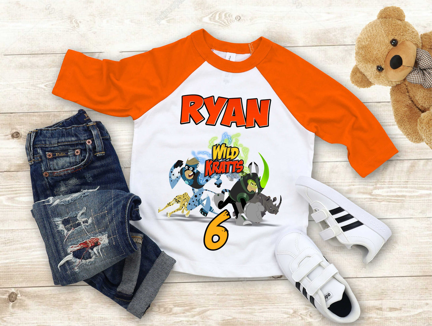 Wild Kratt Birthday T Shirt, Wild Kratts theme Party, Gift Birthday Shirt, family tees Custom