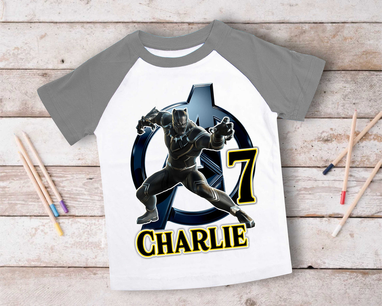 Warrior Panther Birthday T Shirt Comics Birthday shirt Personalized shirt Kids family tees Custom