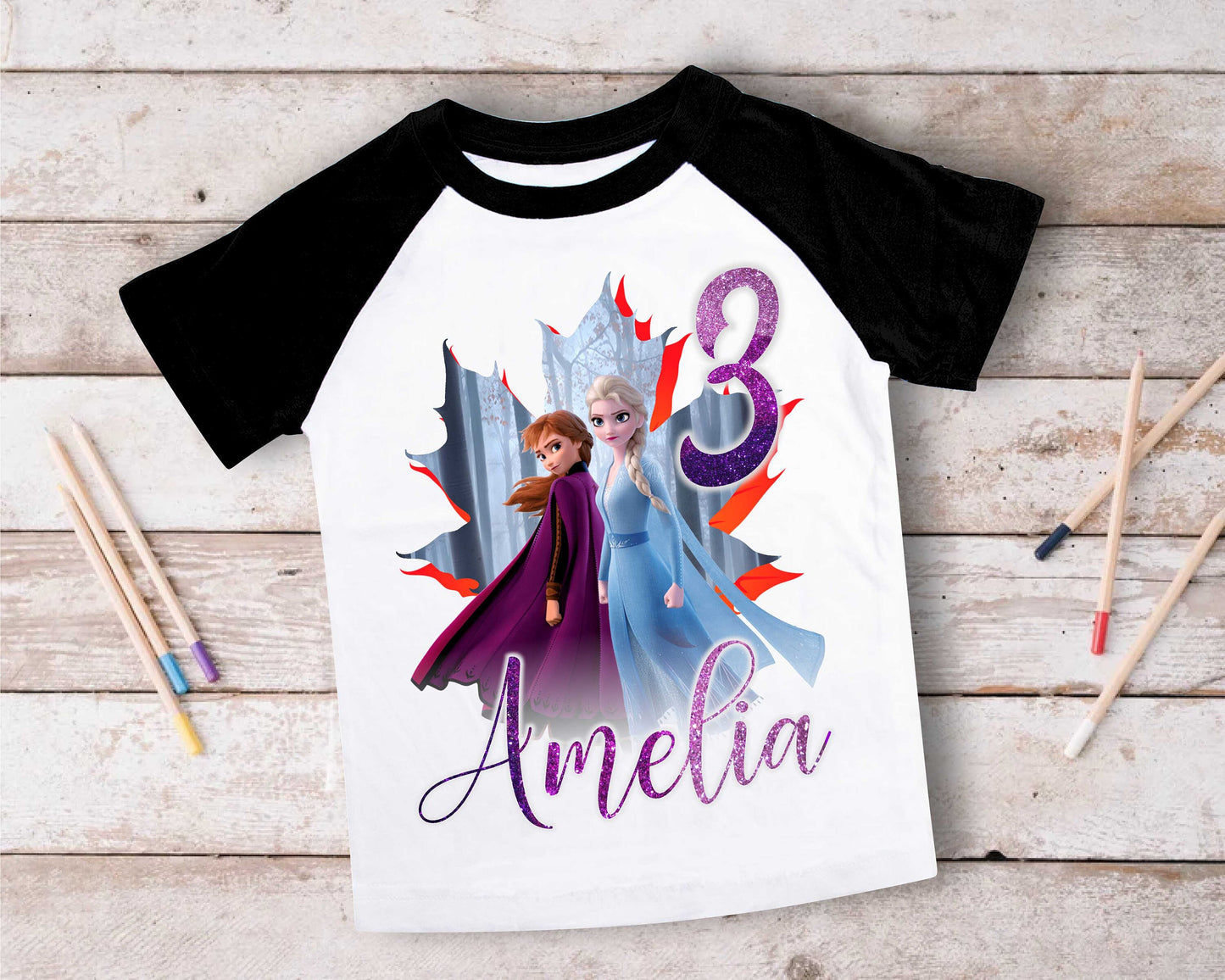 Princess Frozen Birthday T Shirt, Elsa Olaf theme Party, Gift Birthday Shirt, family tees Custom