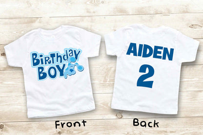 Blue Clues Birthday T Shirt, Personalized shirt kids, Family tees Custom