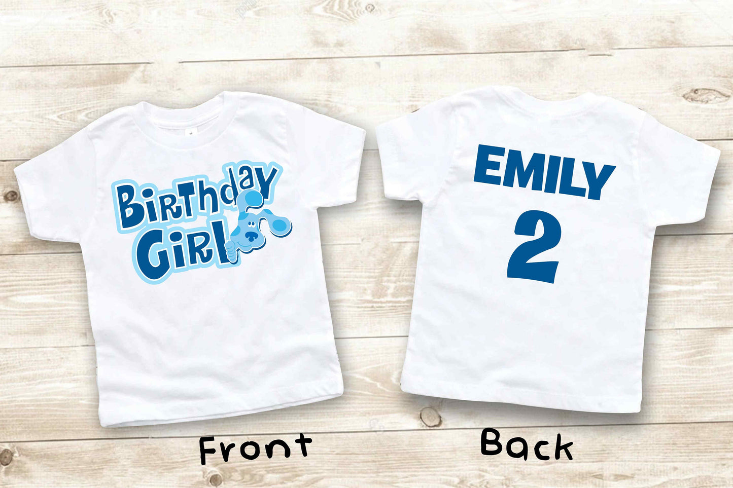 Blue Clues Birthday T Shirt, Personalized shirt kids, Family tees Custom
