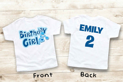 Blue Clues Birthday T Shirt, Personalized shirt kids, Family tees Custom