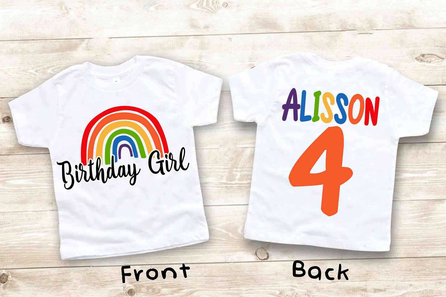 Rainbow Birthday T Shirt, Rainbow Birthday theme Party, Personalized shirt Girls, family tees Custom