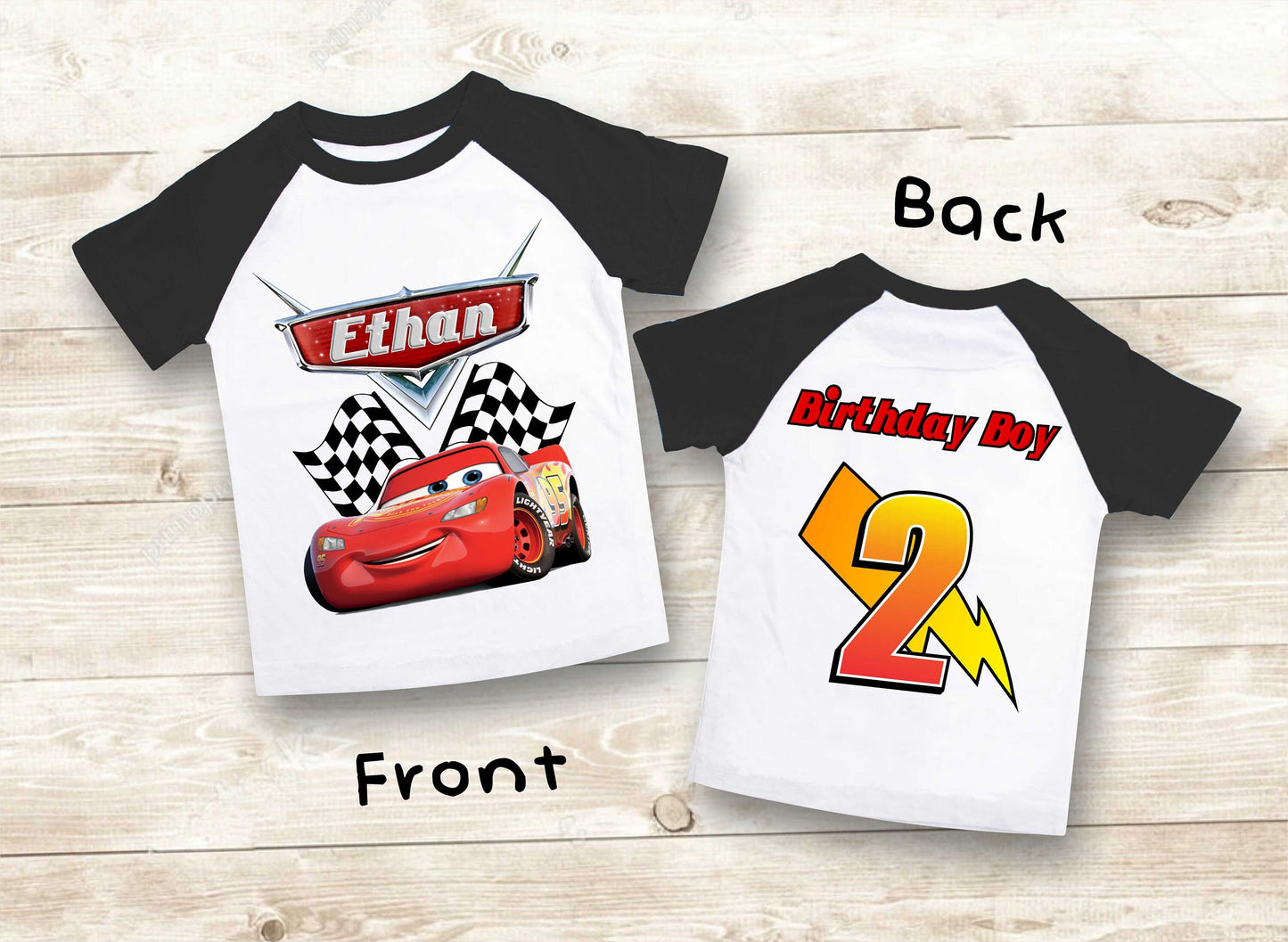 Cars Birthday T Shirt, Lightning Mcqueen theme Party, Gift Birthday Shirt, family tees Custom