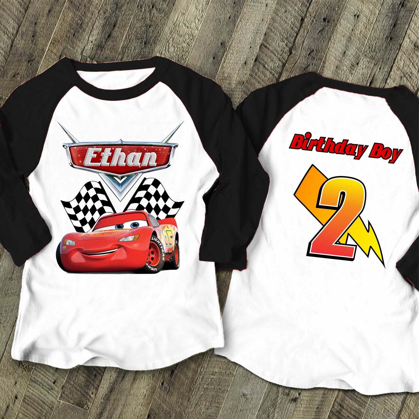 Cars Birthday T Shirt, Lightning Mcqueen theme Party, Gift Birthday Shirt, family tees Custom