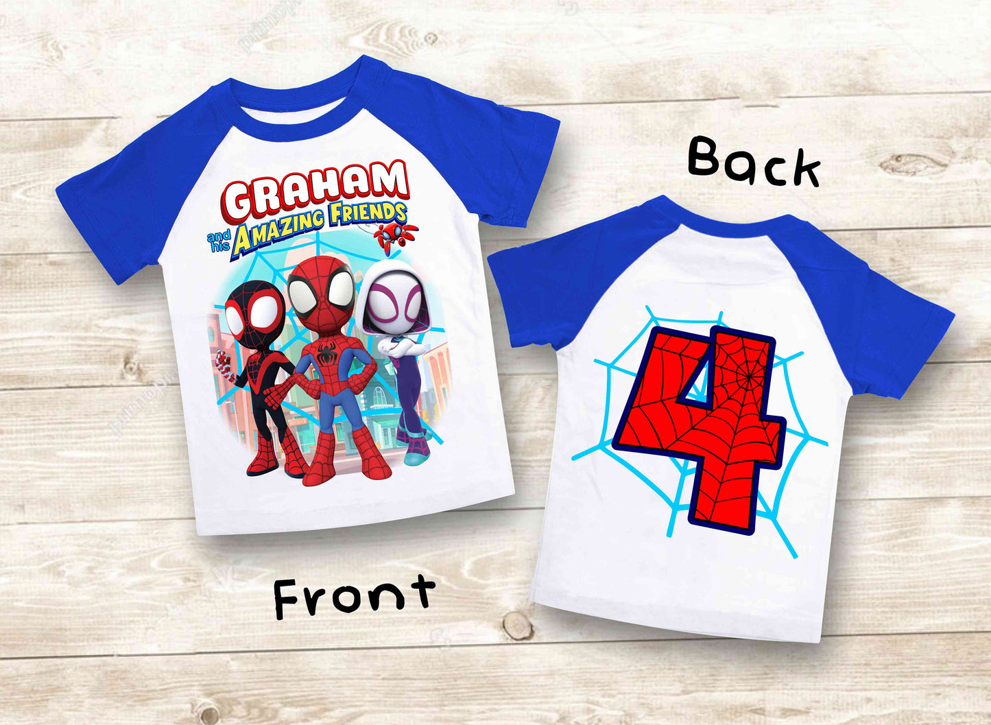 Spiderman Inspired Birthday T Shirt, Spidey & His friends theme Party, Gift Birthday Shirt, family tees Custom
