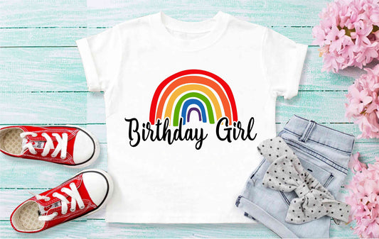 Rainbow Birthday Shirt, Rainbow theme Party, Gift Birthday Shirt, family tees Custom