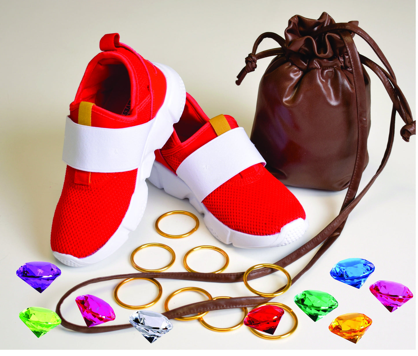 Kids Sonic Speed Shoes Movie Inspired  Free Bag Free Gold Rings Free Gems Free Shipping  Cosplay Gift Birthday Halloween Unisex Red Sneakers