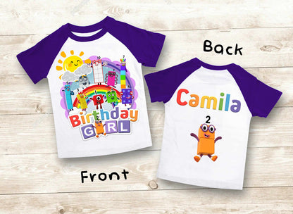 Number  Inspired Birthday T Shirt, Number theme Party, Personalized Birthday shirt, Gift Birthday Shirt, family tees Custom