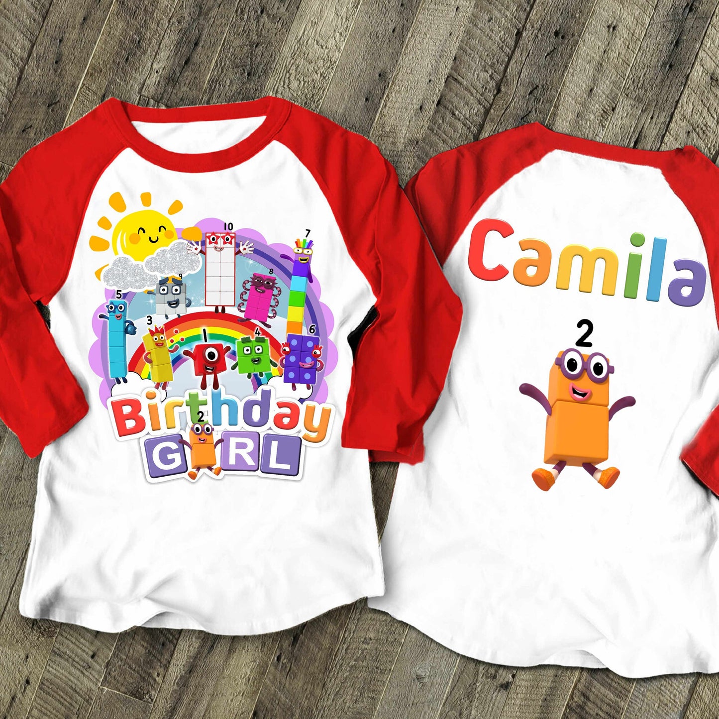 Number  Inspired Birthday T Shirt, Number theme Party, Personalized Birthday shirt, Gift Birthday Shirt, family tees Custom