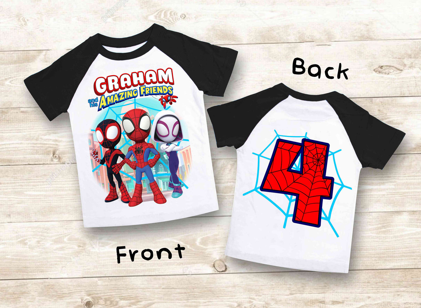 Spiderman Inspired Birthday T Shirt, Spidey & His friends theme Party, Gift Birthday Shirt, family tees Custom