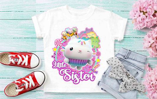 Dollhouse Birthday T Shirt, Gabby Theme Party Shirt, Personalized shirt kids, Family tees Custom