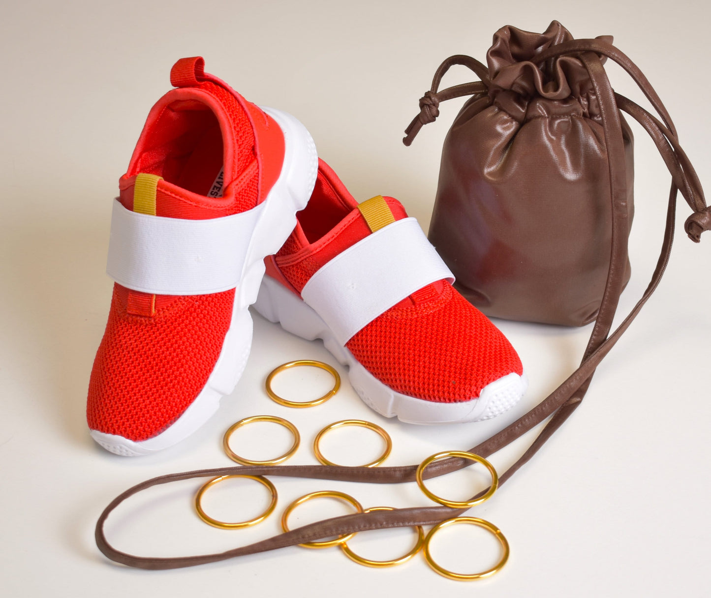 Kids Sonic Speed Shoes Movie Inspired  Free Bag Free Gold Rings Free Gems Free Shipping  Cosplay Gift Birthday Halloween Unisex Red Sneakers