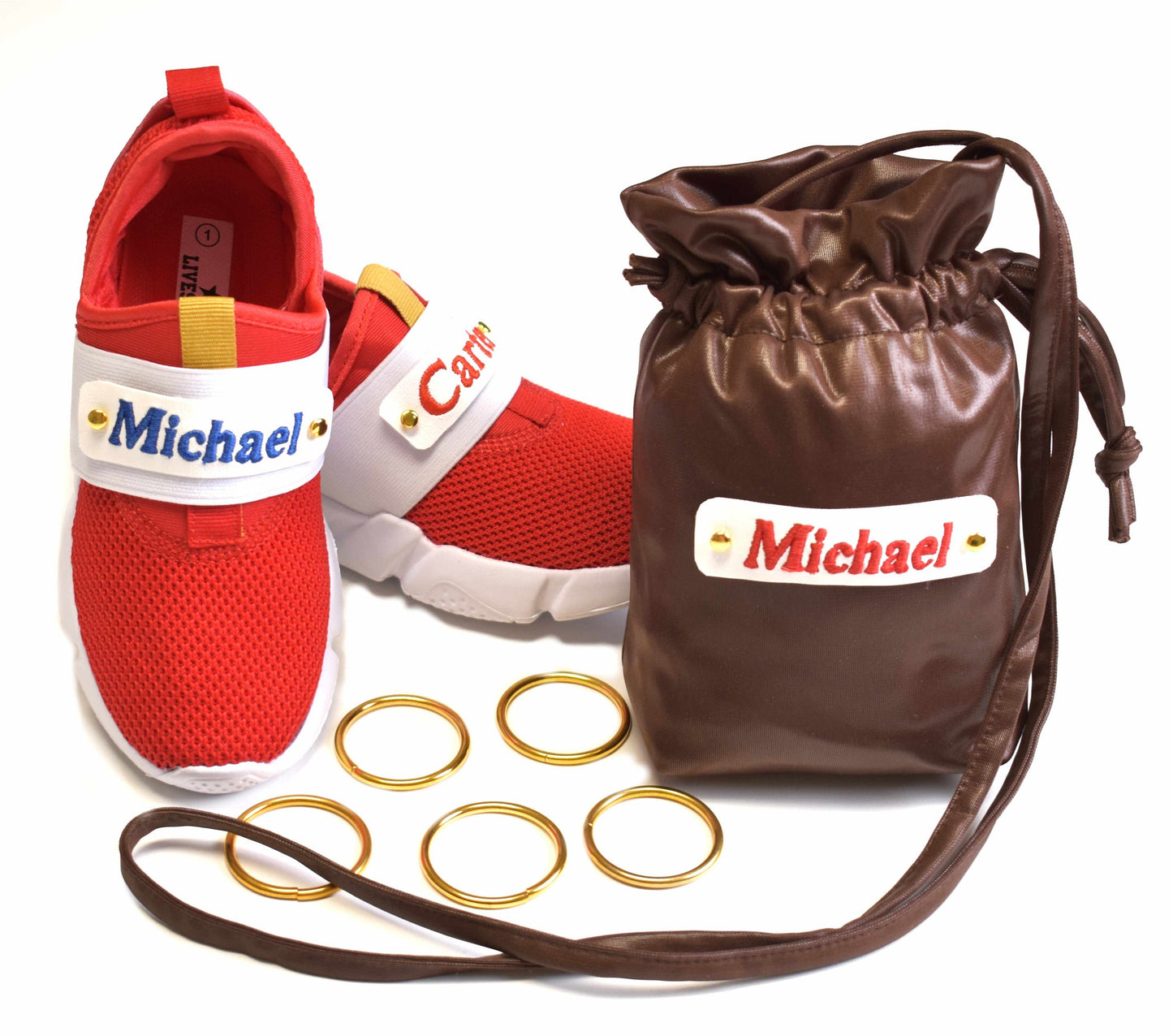 Personalized Kids Sonic Speed Shoes Movie Inspired Custom embroidery Made Cosplay   Gift Birthday Halloween Unisex Red Sneakers