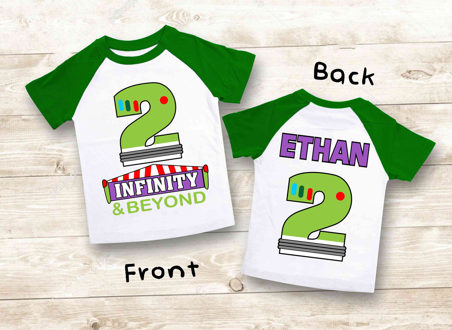 Two Infinity  Birthday T Shirt,  theme Party, buzz lightyear Personalized shirt, Gift Birthday Shirt, family tees Custom
