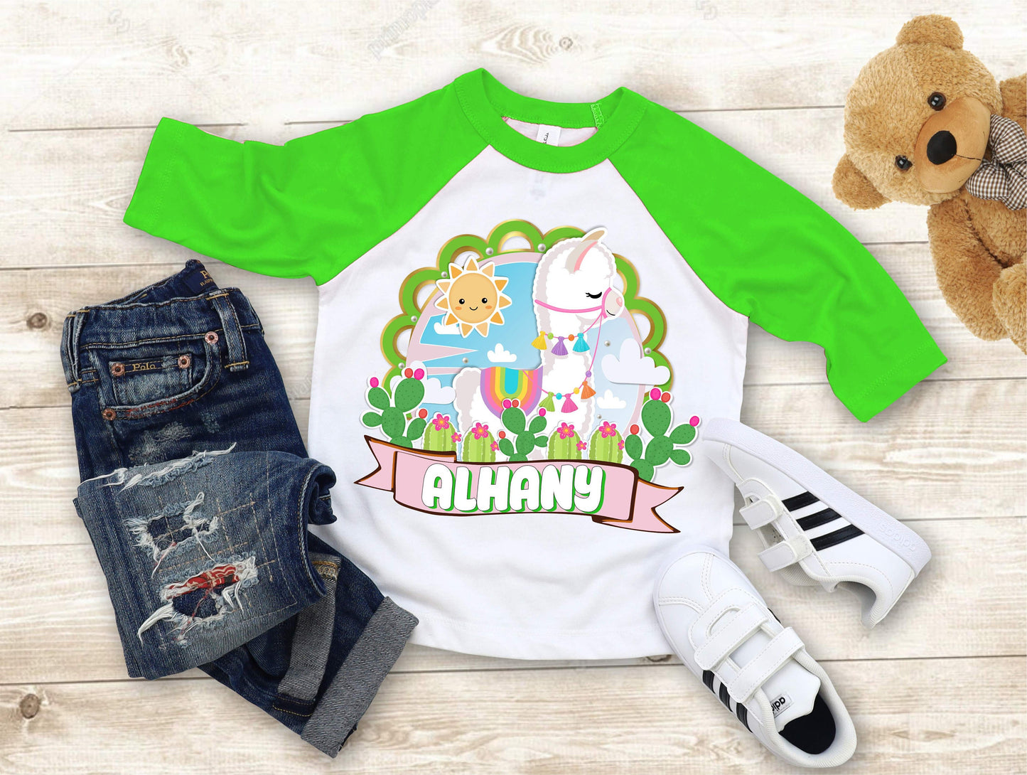 Llama Birthday T Shirt, Baby Llama theme Party, Birthday Llama Personalized shirt kids, Gift Birthday Shirt, family tees Custom