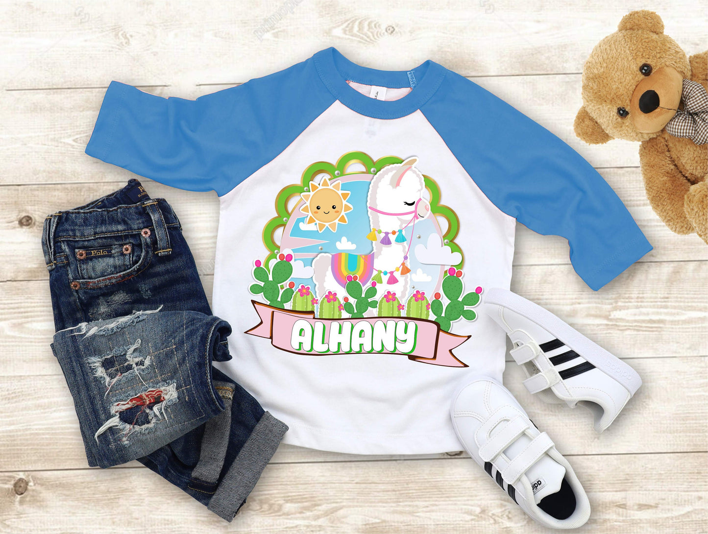 Llama Birthday T Shirt, Baby Llama theme Party, Birthday Llama Personalized shirt kids, Gift Birthday Shirt, family tees Custom