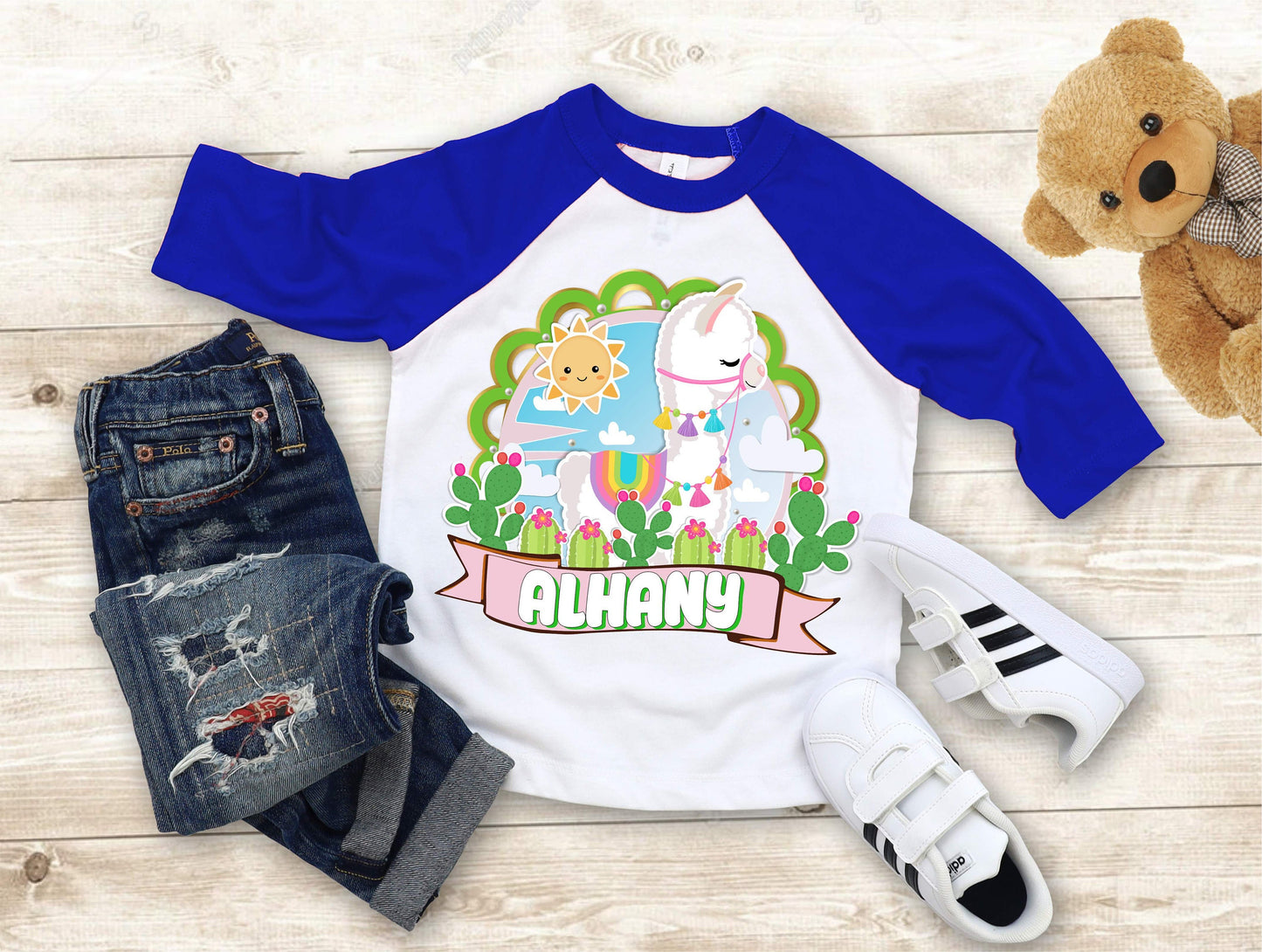 Llama Birthday T Shirt, Baby Llama theme Party, Birthday Llama Personalized shirt kids, Gift Birthday Shirt, family tees Custom