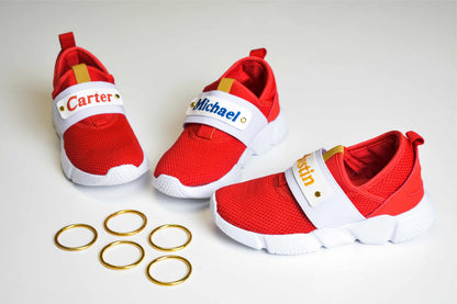 Personalized Kids Sonic Speed Shoes Movie Inspired Custom embroidery Made Cosplay   Gift Birthday Halloween Unisex Red Sneakers