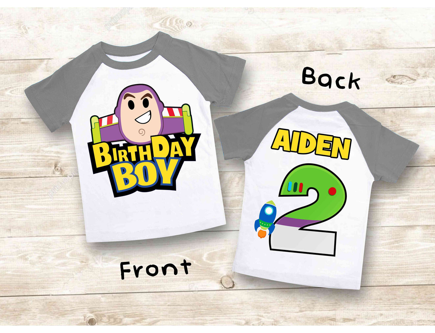 Space  Birthday T Shirt, Toy theme Party, buzz lightyear Personalized shirt, Gift Birthday Shirt, family tees Custom