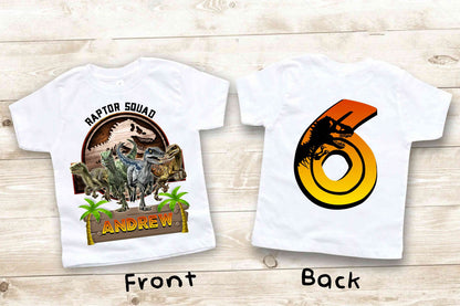 Jurassic World Camp Birthday T Shirt, Camp Jurassic Birthday theme, family tees Custom