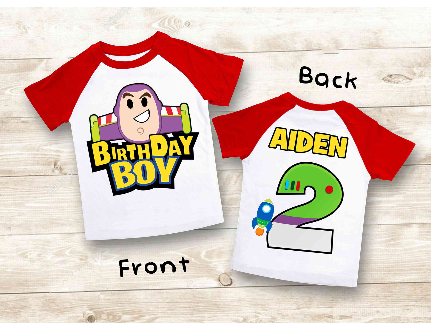 Space  Birthday T Shirt, Toy theme Party, buzz lightyear Personalized shirt, Gift Birthday Shirt, family tees Custom