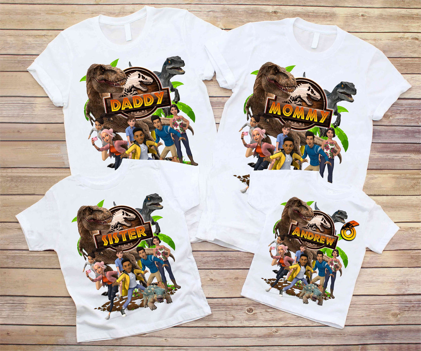 Jurassic World Camp Birthday T Shirt, Camp Jurassic Birthday theme, family tees Custom