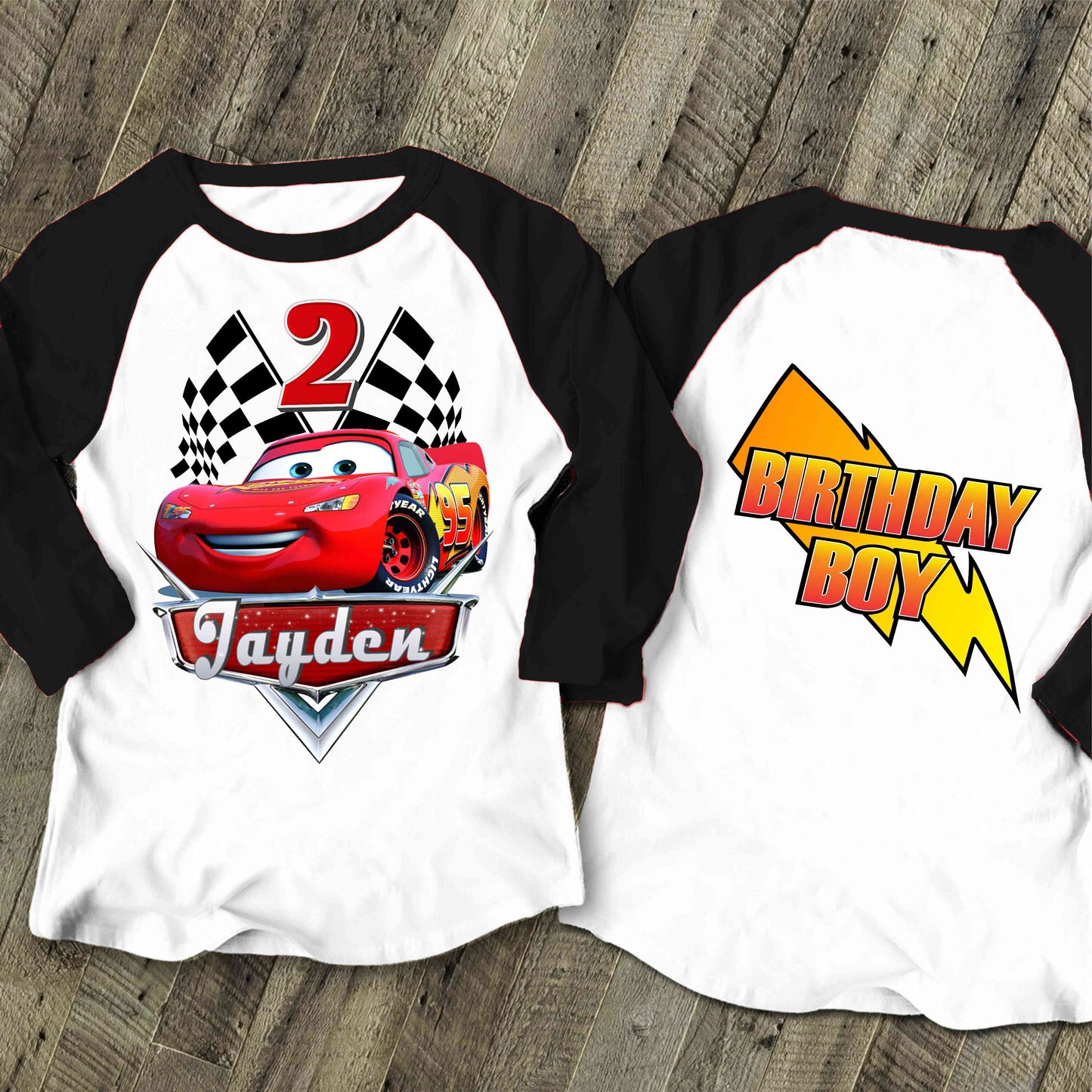 Cars Birthday T Shirt, Lightning Mcqueen theme Party, Gift Birthday Shirt, family tees Custom
