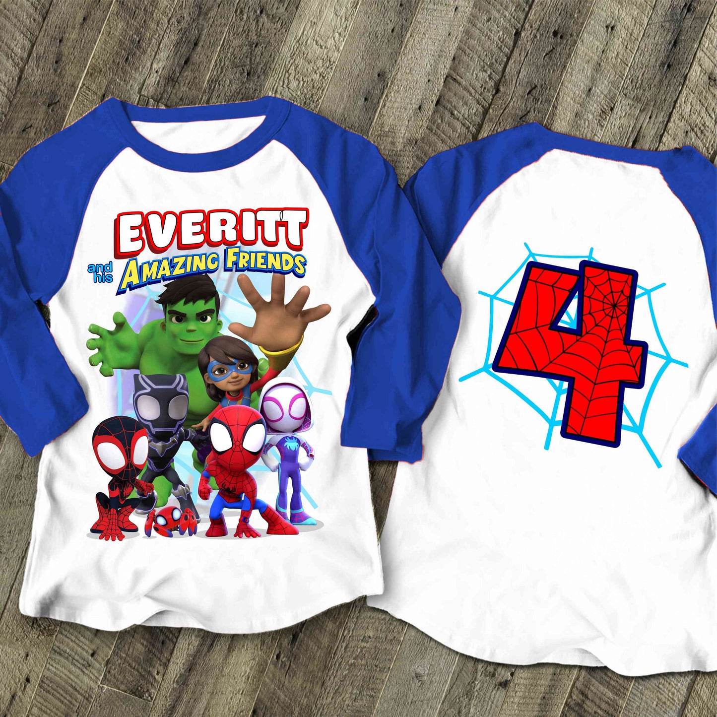 Spiderman Inspired Birthday T Shirt, Spidey & His friends theme Party, Gift Birthday Shirt, family tees Custom