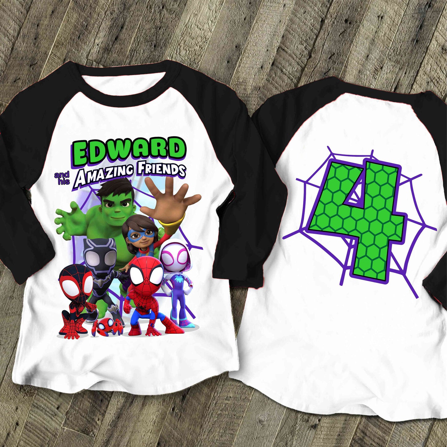Spiderman Inspired Birthday T Shirt, Spidey & His friends theme Party, Gift Birthday Shirt, family tees Custom