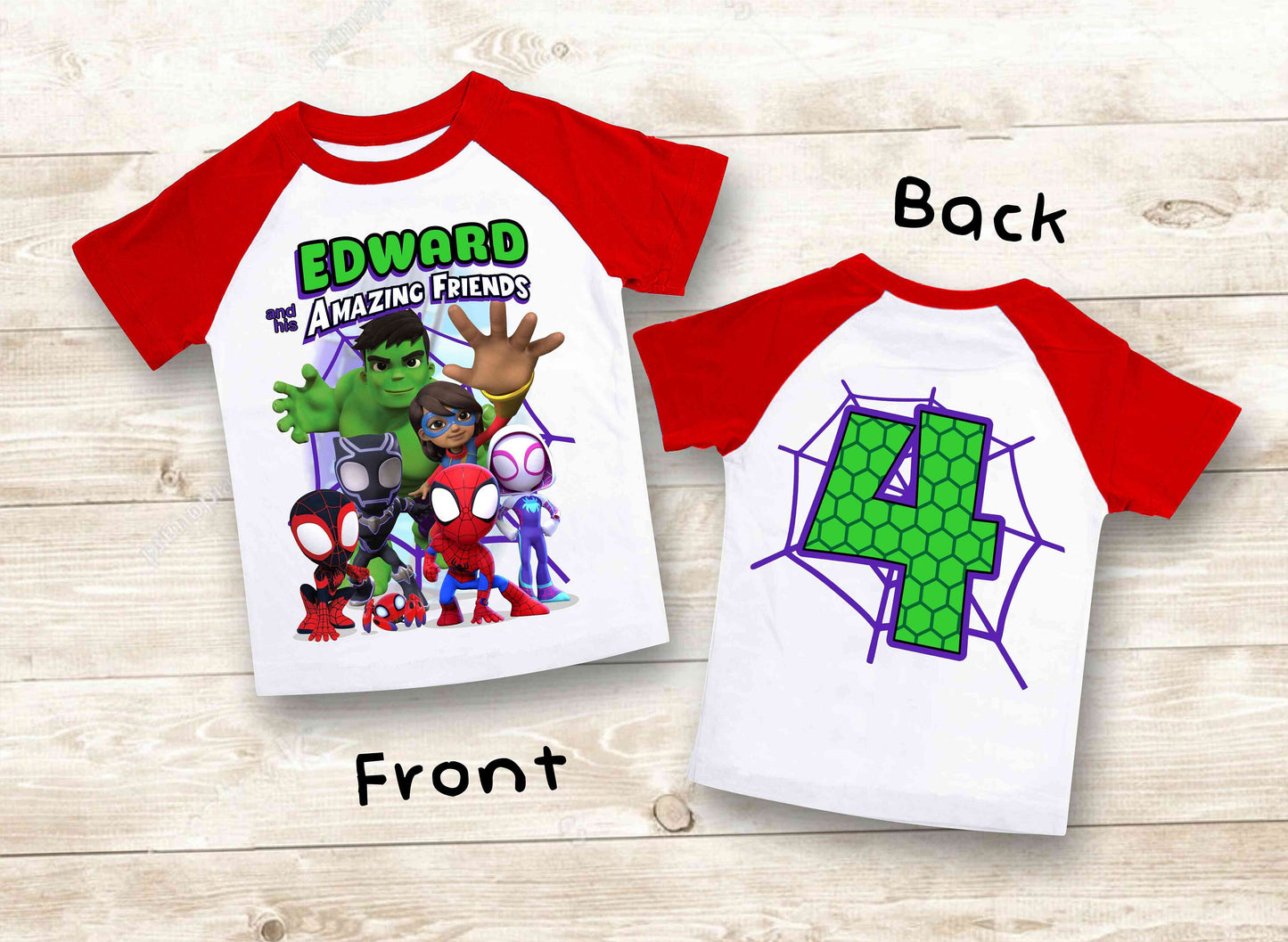 Spiderman Inspired Birthday T Shirt, Spidey & His friends theme Party, Gift Birthday Shirt, family tees Custom