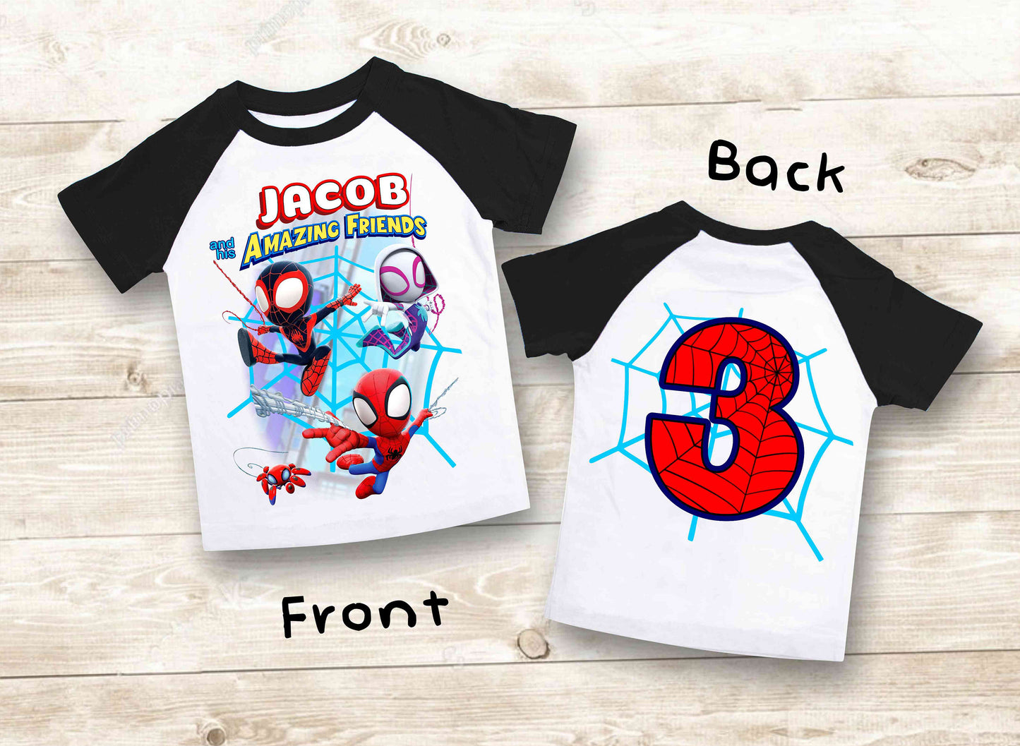 Spiderman Inspired Birthday T Shirt, Spidey & His friends theme Party, Gift Birthday Shirt, family tees Custom