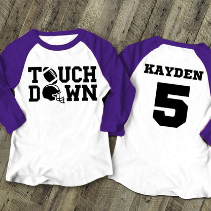Customized Football Shirt - Your Name Football - Football Shirt - Game Day Shirt - Football Season Tee - Football Graphic Tee