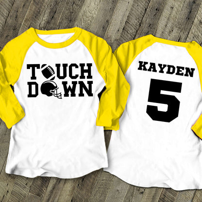 Customized Football Shirt - Your Name Football - Football Shirt - Game Day Shirt - Football Season Tee - Football Graphic Tee