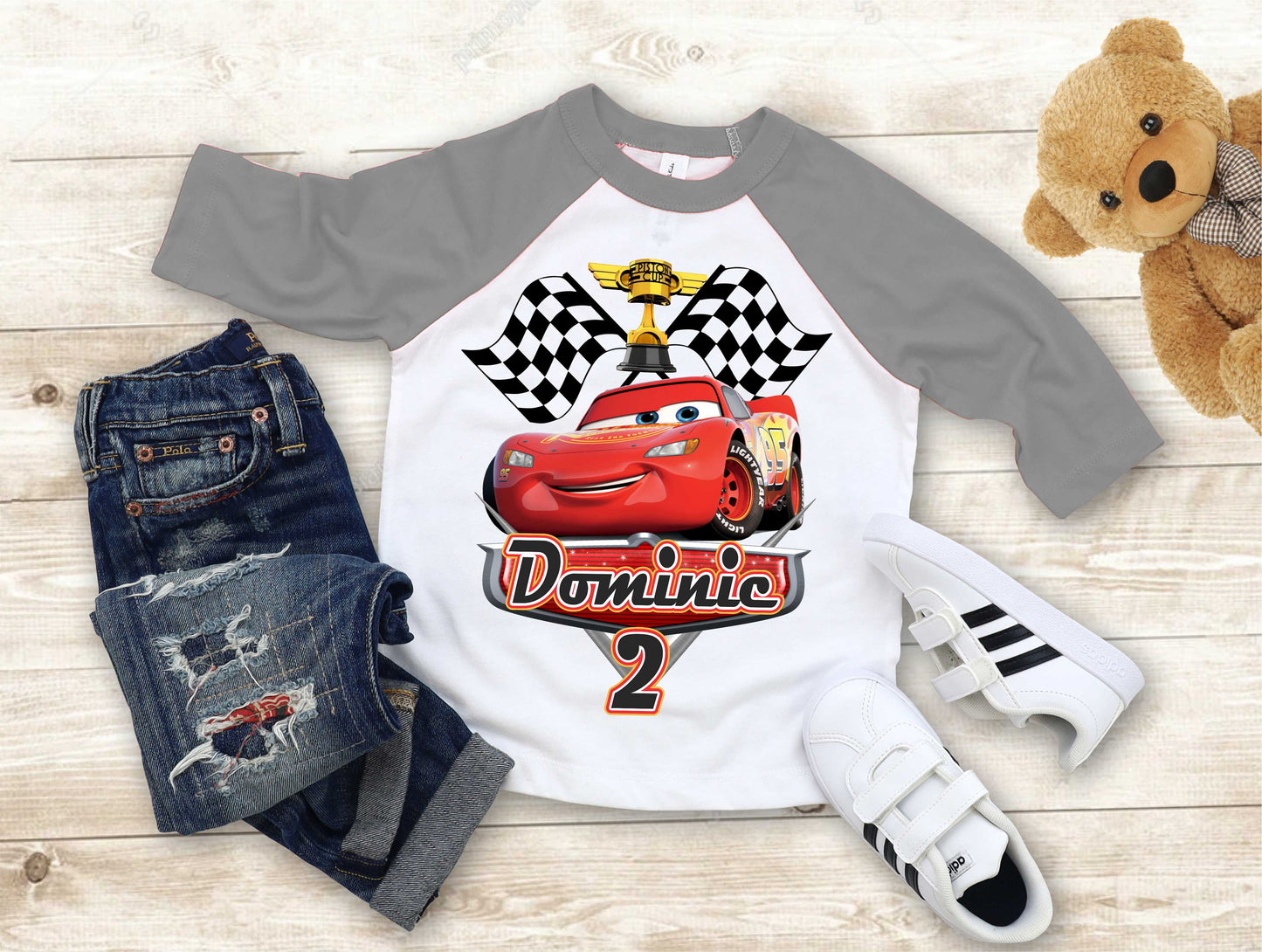 Cars Birthday T Shirt, Lightning Mcqueen theme Party, Gift Birthday Shirt, family tees Custom