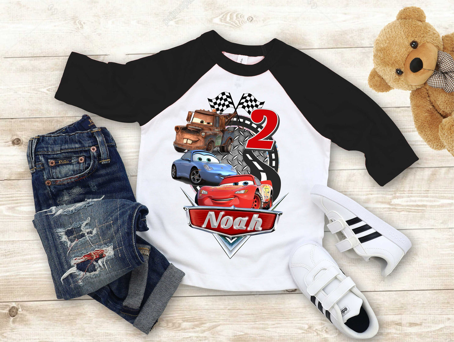Cars Birthday T Shirt, Lightning Mcqueen theme Party, Gift Birthday Shirt, family tees Custom