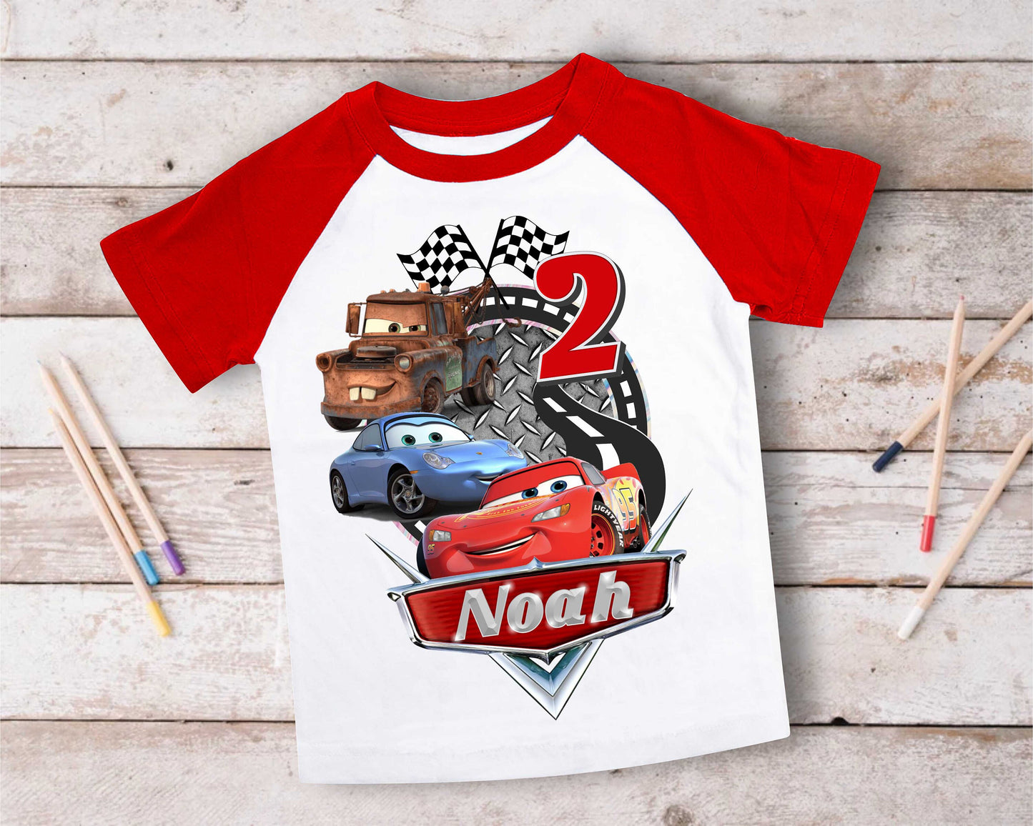 Cars Birthday T Shirt, Lightning Mcqueen theme Party, Gift Birthday Shirt, family tees Custom