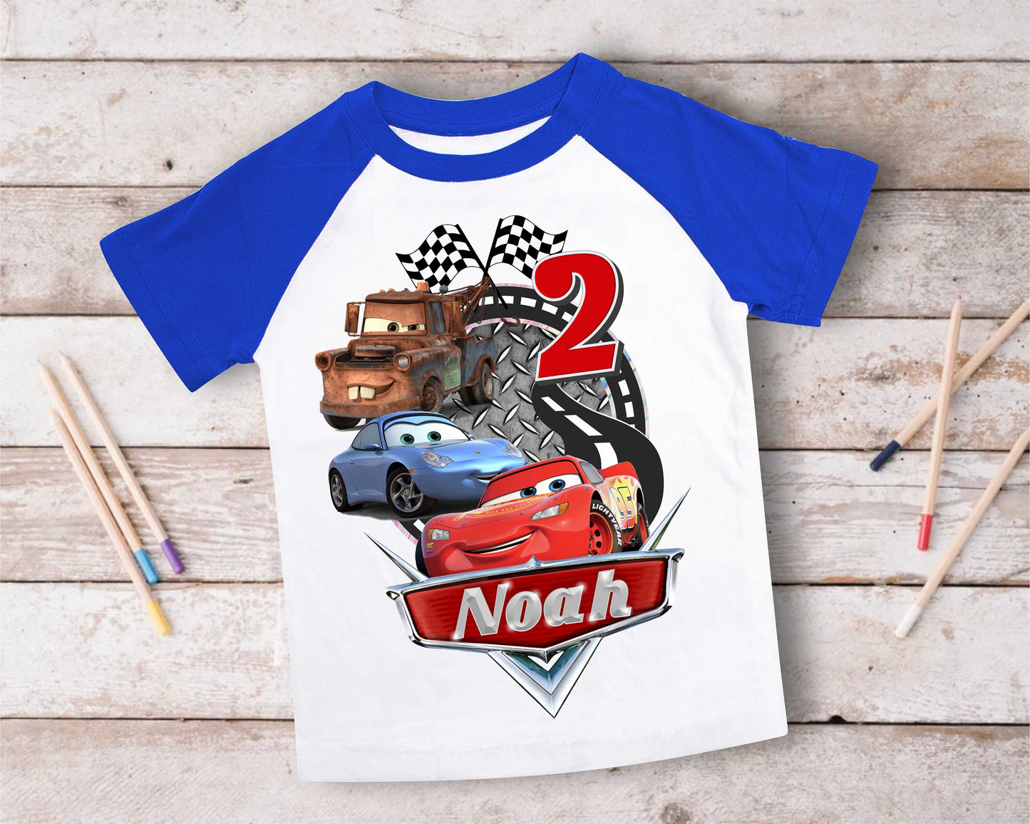 Cars Birthday T Shirt, Lightning Mcqueen theme Party, Gift Birthday Shirt, family tees Custom
