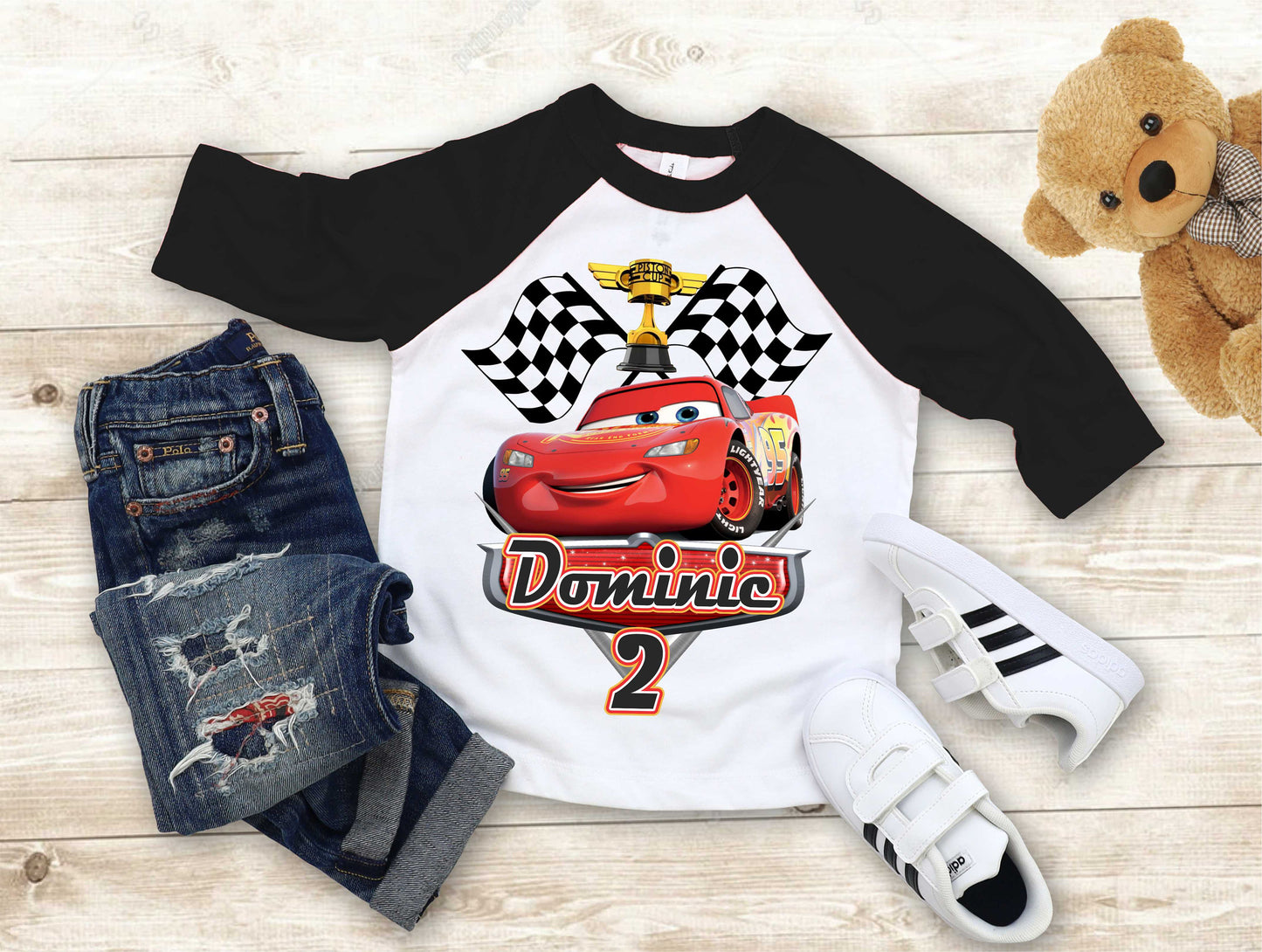 Cars Birthday T Shirt, Lightning Mcqueen theme Party, Gift Birthday Shirt, family tees Custom