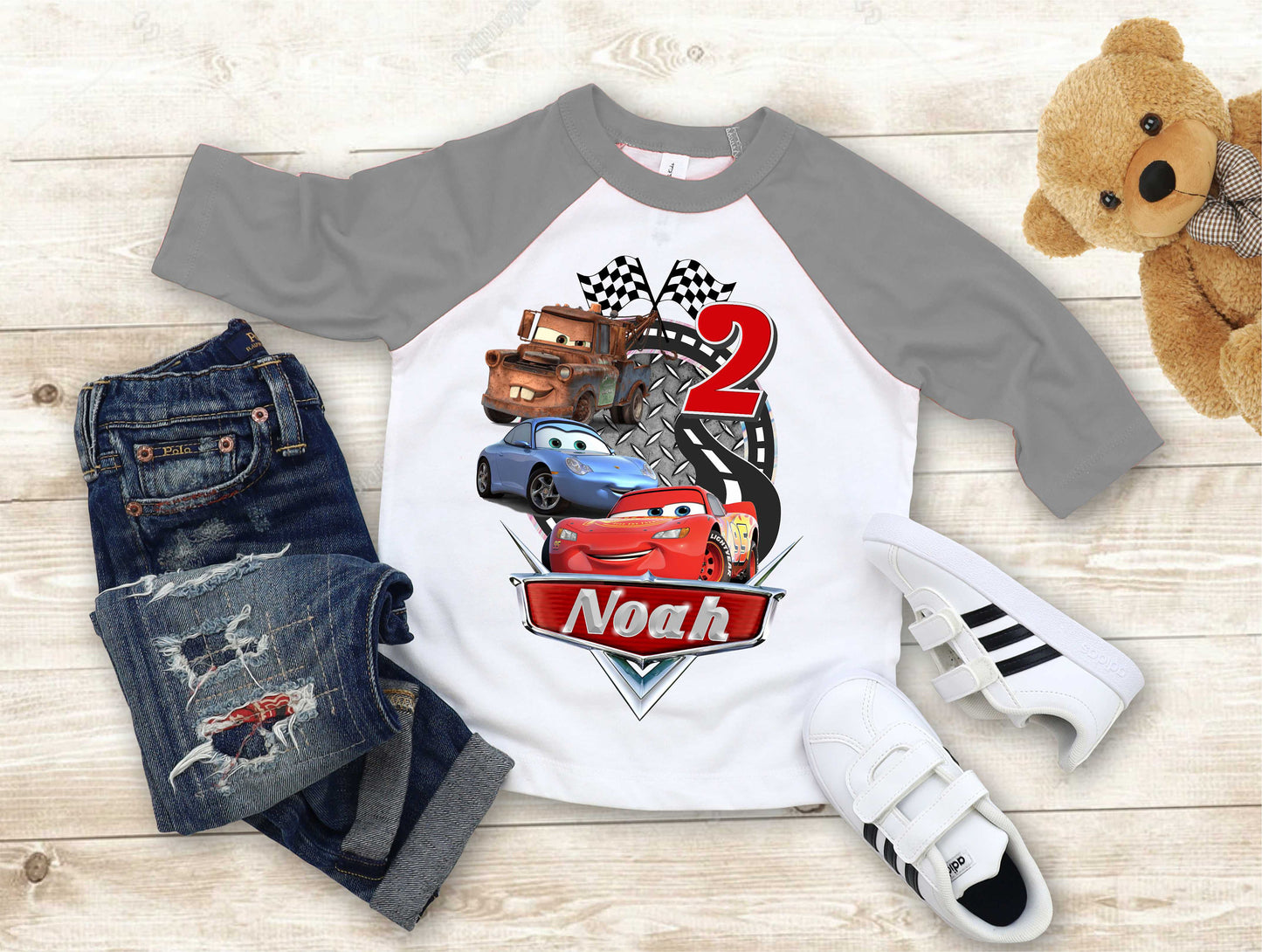 Cars Birthday T Shirt, Lightning Mcqueen theme Party, Gift Birthday Shirt, family tees Custom