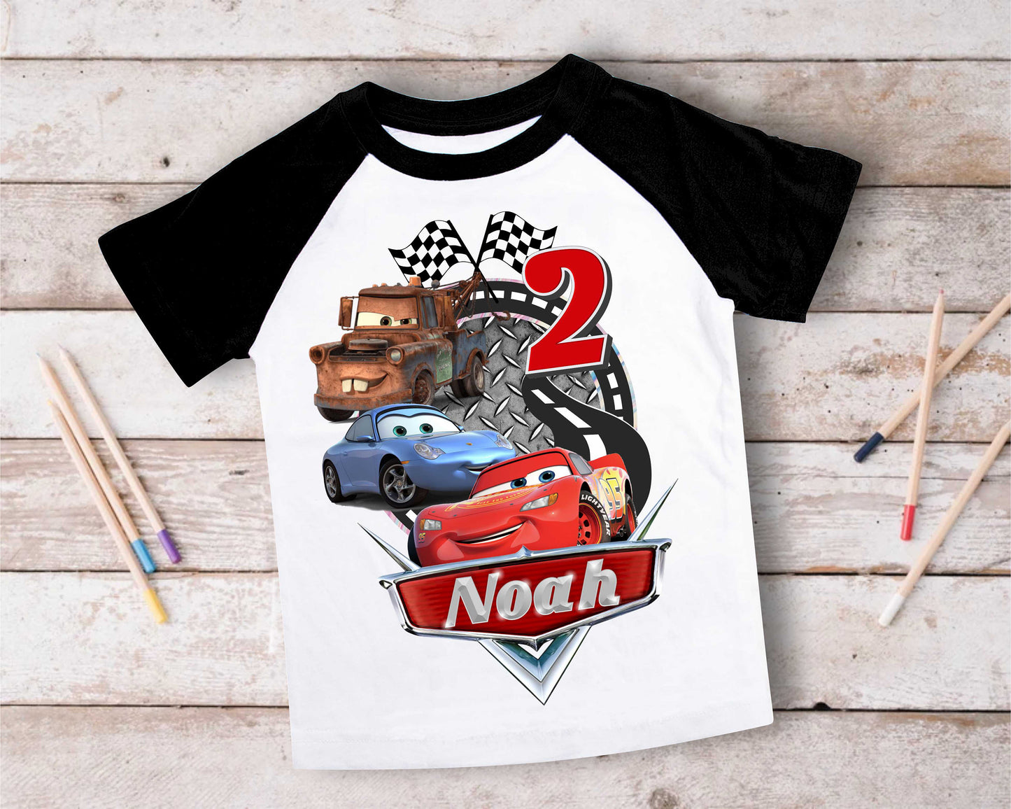 Cars Birthday T Shirt, Lightning Mcqueen theme Party, Gift Birthday Shirt, family tees Custom